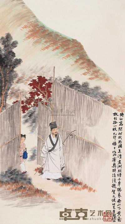 秋山策杖 