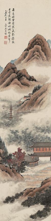 秋山塔影