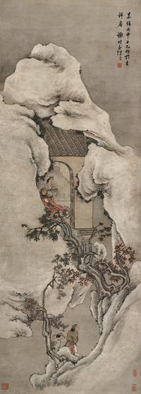 雪景山水
