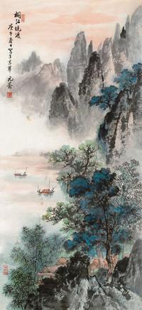 桐江晚渡