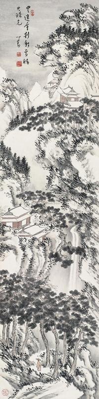 雪景山水