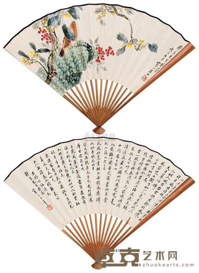 繁花翠鸟