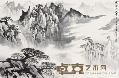 云壑飞流图