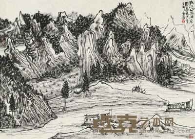秋江山水