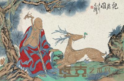 观鹿图