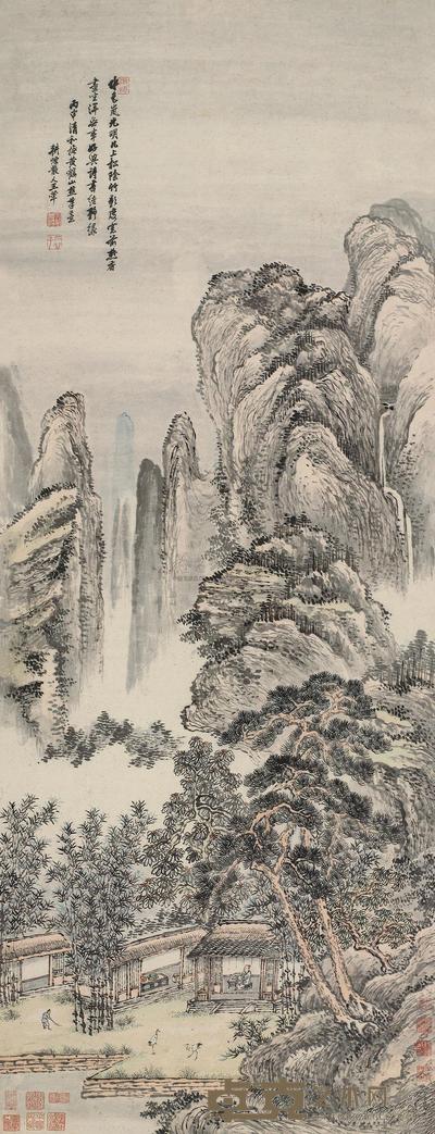 拟王蒙山水