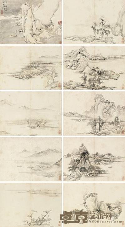 拟古山水册