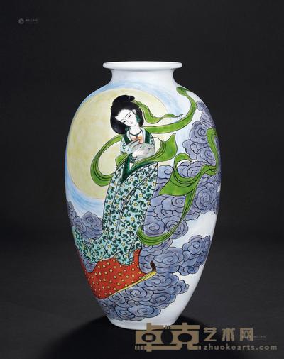 《嫦娥》瓷瓶 