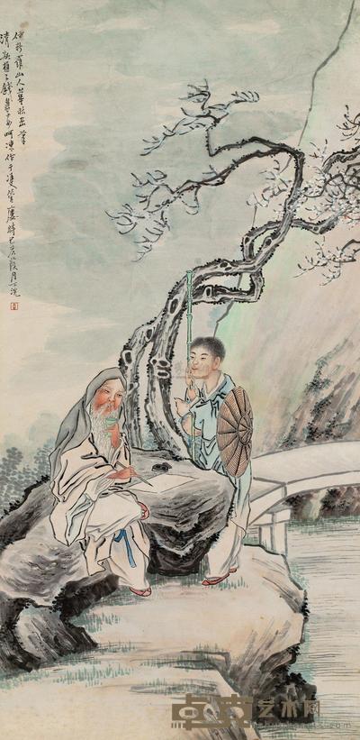 临溪做画
