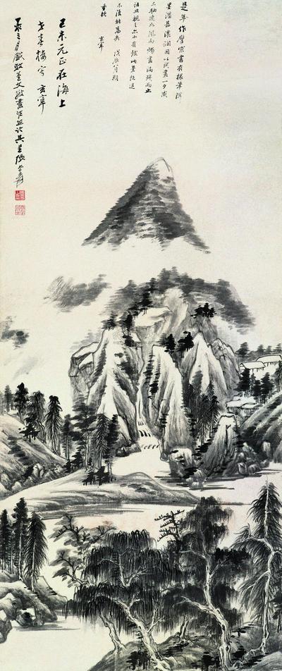 仿董山水