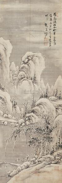 雪景山水