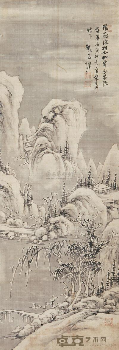 雪景山水 