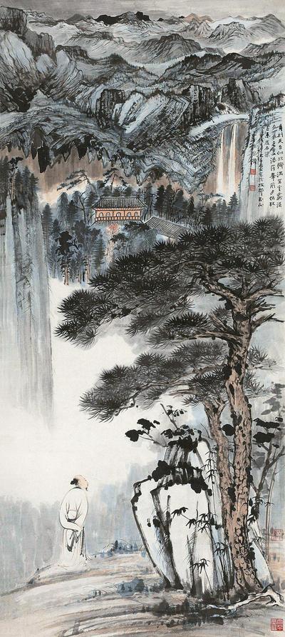 仿石涛山水