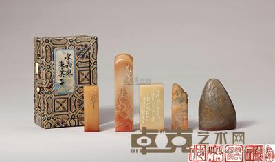 朱其石、张寒月、方介堪、马万里等刻 印章 