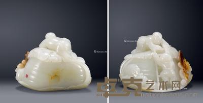 于雪涛 白玉雕五谷丰登摆件