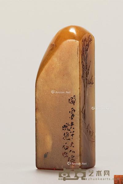 傅抱石刻 寿山石薄意印章