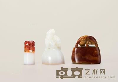 白玉及玛瑙印章