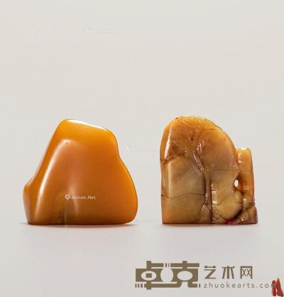 寿山田黄石随形章