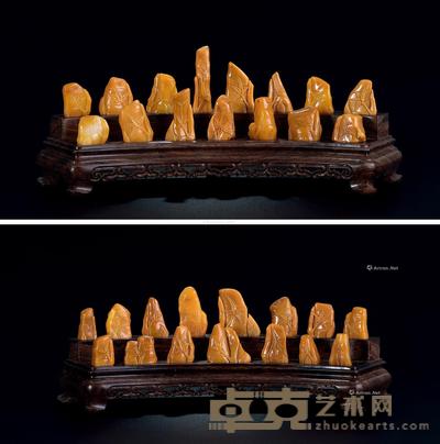 寿山田黄石等竹节钮章