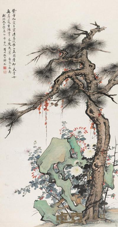 松石花卉 