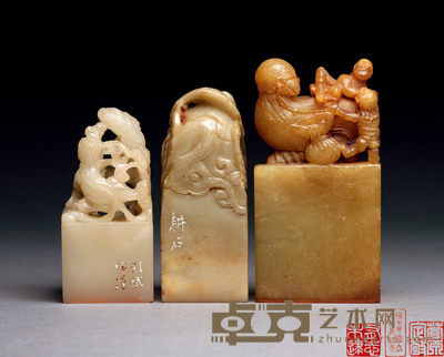 寿山石兽钮印章