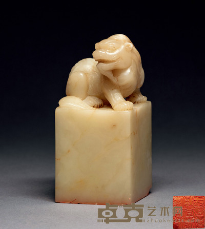 寿山芙蓉石兽钮印章