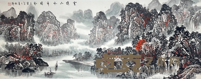 云绕山水秀暖风