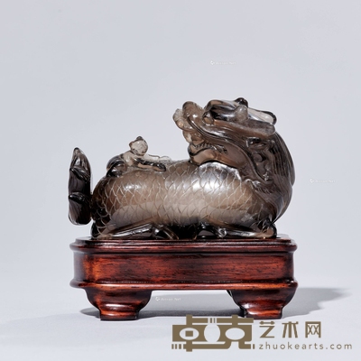 水晶麒麟送子鼻烟壶 