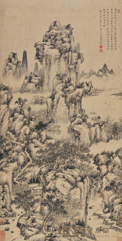 拟范宽山水 