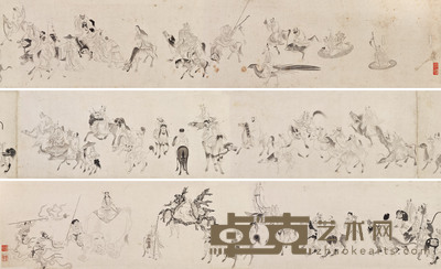 白描罗汉图