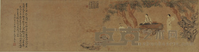 仿仇英听琴图