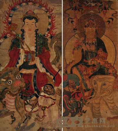 文殊普贤像 