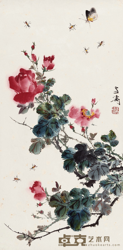 花开蝶来