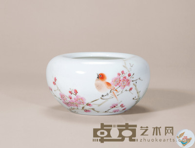 景德镇陶瓷研究所 粉彩《梅竹迎春》水盂