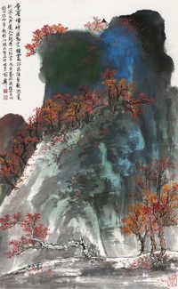 秋山红树