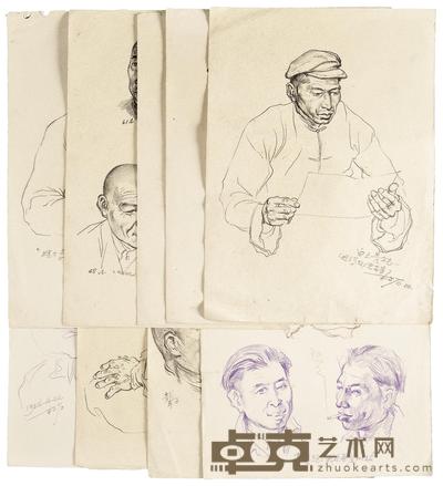 肖像人物画稿 