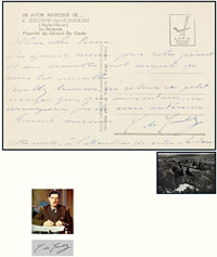 “二战法国领袖”夏尔·戴高乐（Charles de Gaulle）亲笔信