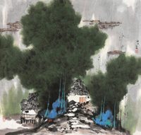 江村晚景