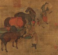 饲马图