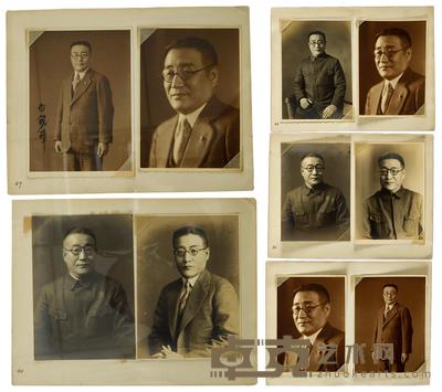 白铭璋亲笔签名照片及个人肖像照一组10张 
