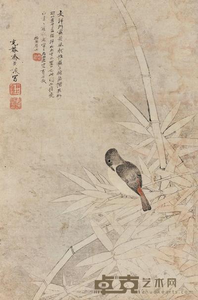 竹雀图 