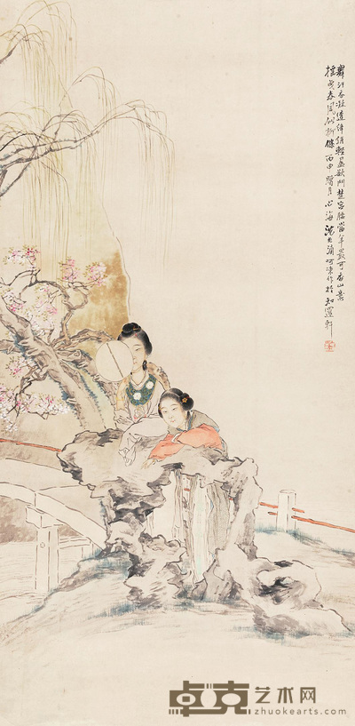 纨扇仕女 