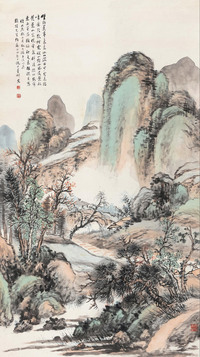 仿大涤子山水