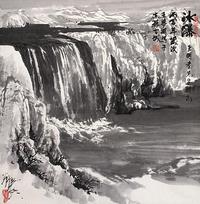 瀑布流泉