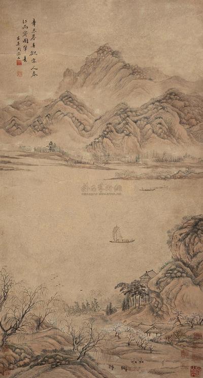 春江雪霁图