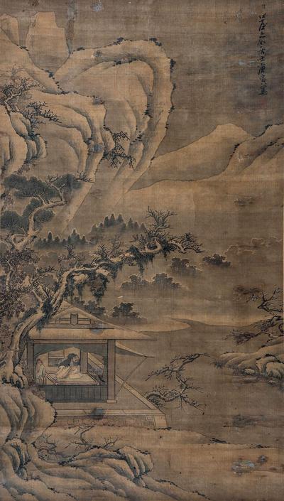 梅花出屋图