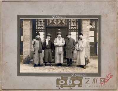 北京容丰照相馆 北京大学教师胡钧、唐兰等人合影