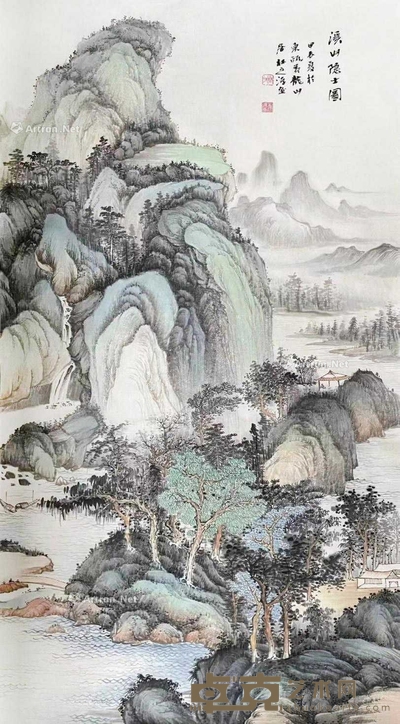 溪山隐士图