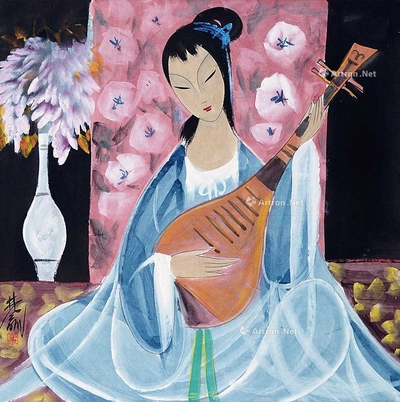 琵琶仕女（附出版物）