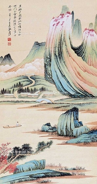 山水泛舟